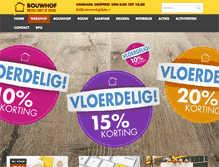 Tablet Screenshot of bouwhof.nl